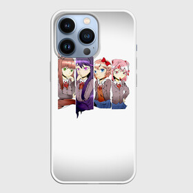 Чехол для iPhone 13 Pro с принтом Doki Doki Literature Club в Белгороде,  |  | Тематика изображения на принте: anime | doki doki literature club | monika | natsuki | sayori | yuri | аниме | доки доки | доки доки литературный клуб | моника | нацуки | саёри | юри