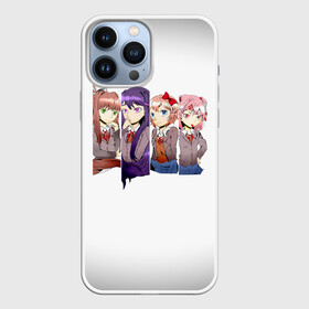 Чехол для iPhone 13 Pro Max с принтом Doki Doki Literature Club в Белгороде,  |  | Тематика изображения на принте: anime | doki doki literature club | monika | natsuki | sayori | yuri | аниме | доки доки | доки доки литературный клуб | моника | нацуки | саёри | юри