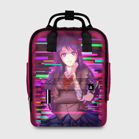 Женский рюкзак 3D с принтом Literature Club Юри (Yuri) в Белгороде, 100% полиэстер | лямки с регулируемой длиной, сверху ручки, чтобы рюкзак нести как сумку. Основное отделение закрывается на молнию, как и внешний карман. Внутри два дополнительных кармана, один из которых закрывается на молнию. По бокам два дополнительных кармашка, куда поместится маленькая бутылочка
 | anime | doki doki literature club | monika | natsuki | sayori | yuri | аниме | доки доки | доки доки литературный клуб | моника | нацуки | саёри | юри