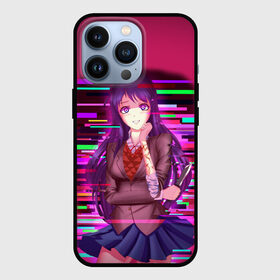 Чехол для iPhone 13 Pro с принтом Literature Club Юри (Yuri) в Белгороде,  |  | Тематика изображения на принте: anime | doki doki literature club | monika | natsuki | sayori | yuri | аниме | доки доки | доки доки литературный клуб | моника | нацуки | саёри | юри