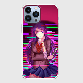 Чехол для iPhone 13 Pro Max с принтом Literature Club Юри (Yuri) в Белгороде,  |  | Тематика изображения на принте: anime | doki doki literature club | monika | natsuki | sayori | yuri | аниме | доки доки | доки доки литературный клуб | моника | нацуки | саёри | юри