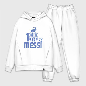 Мужской костюм хлопок OVERSIZE с принтом Messi   The GOAT в Белгороде,  |  | argentina | barca | barcelona | football | lionel | messi | spain | sport | аргентина | барса | барселона | гол | золотой мяч | игрок | испания | камп ноу | лионель | месси | мяч | спорт | тренер | футбол | чемпион |