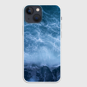 Чехол для iPhone 13 mini с принтом океан в Белгороде,  |  | ocean | sea | киты | море | морские мотивы | морской принт | морской фон | океан | паттерн | рыбы | текстуры