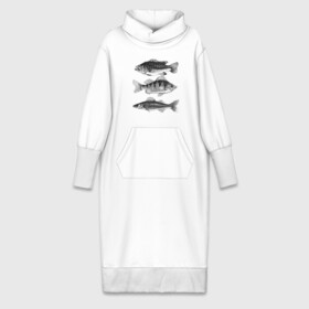 Платье удлиненное хлопок с принтом караси в Белгороде,  |  | ocean | sea | sea animal | графика | карась | море | океан | река | рисунок рыбы | рыба | рыбалка