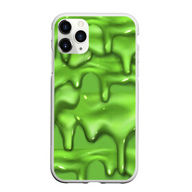 Чехол для iPhone 11 Pro матовый с принтом Green Slime в Белгороде, Силикон |  | drips | green | slime | желе | зелёный | слайм