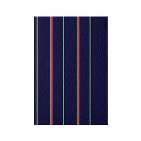 Обложка для паспорта матовая кожа с принтом Синие и розовые полосы в Белгороде, натуральная матовая кожа | размер 19,3 х 13,7 см; прозрачные пластиковые крепления | Тематика изображения на принте: blue | pink | stripes | полосатый | полосы | розовые | синие