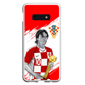 Чехол для Samsung S10E с принтом ЛУКА МОДРИЧ LUKA MODRIC в Белгороде, Силикон | Область печати: задняя сторона чехла, без боковых панелей | football | luka modric | real madrid. | sport | лука модрич | реал мадрид | сборная хорватии | спорт | футбол