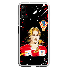 Чехол для Honor 20 с принтом ЛУКА МОДРИЧ LUKA MODRIC в Белгороде, Силикон | Область печати: задняя сторона чехла, без боковых панелей | football | luka modric | real madrid. | sport | лука модрич | реал мадрид | сборная хорватии | спорт | футбол