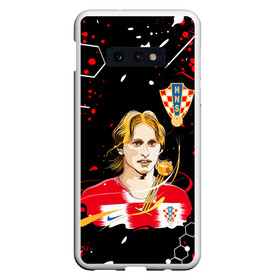 Чехол для Samsung S10E с принтом ЛУКА МОДРИЧ LUKA MODRIC в Белгороде, Силикон | Область печати: задняя сторона чехла, без боковых панелей | football | luka modric | real madrid. | sport | лука модрич | реал мадрид | сборная хорватии | спорт | футбол