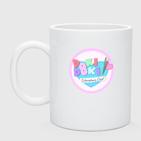 Кружка керамическая с принтом Doki Doki Literature Club | Logo (Z) в Белгороде, керамика | объем — 330 мл, диаметр — 80 мм. Принт наносится на бока кружки, можно сделать два разных изображения | Тематика изображения на принте: doki doki | doki doki literature club | monika | natsuki | sayori | team salvato | yuri | доки | доки доки | литературный клуб | моника | нацуки | саёри | юри