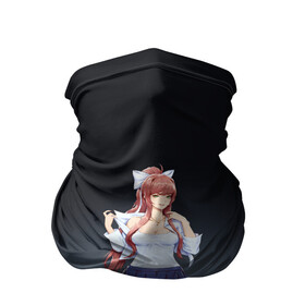 Бандана-труба 3D с принтом Doki Doki Literature Club | Monika (Z) в Белгороде, 100% полиэстер, ткань с особыми свойствами — Activecool | плотность 150‒180 г/м2; хорошо тянется, но сохраняет форму | Тематика изображения на принте: doki doki | doki doki literature club | monika | natsuki | sayori | team salvato | yuri | доки | доки доки | литературный клуб | моника | нацуки | саёри | тук тук | юри