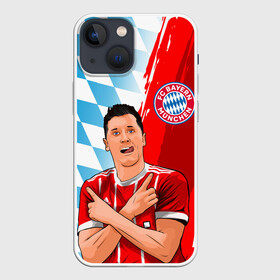 Чехол для iPhone 13 mini с принтом РОБЕРТ ЛЕВАНДОВСКИ   БАВАРИЯ в Белгороде,  |  | fc bayern | football | robert lewandowski | sport | бавария | мюнхен | роберт левандовски | сборная польши. | спорт | футбол