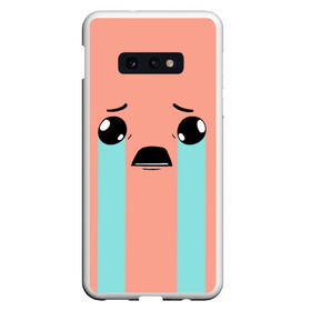 Чехол для Samsung S10E с принтом Crying Isaac в Белгороде, Силикон | Область печати: задняя сторона чехла, без боковых панелей | binding | game | games | hell | isaac | the binding of isaac | ад | жертвоприношение исаака | игра | игры | исаак