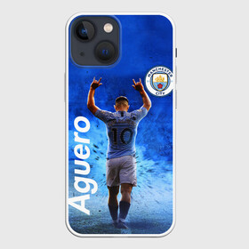 Чехол для iPhone 13 mini с принтом СЕРХИО АГУЭРО   МАНЧЕСТЕР СИТИ в Белгороде,  |  | football | manchester city | sergio leonel aguero del castillo | sport | манчестер сити | сборная аргентины. | спорт | футбол