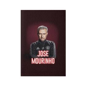 Обложка для паспорта матовая кожа с принтом Жозе Моуринью в Белгороде, натуральная матовая кожа | размер 19,3 х 13,7 см; прозрачные пластиковые крепления | jose mourinho | жозе моуринью | известные личности | мужчинам | португалия | спорт | спортсмены | тренер | футбол | футболист | хобби