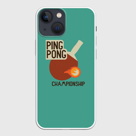 Чехол для iPhone 13 mini с принтом ping pong в Белгороде,  |  | ping pong | sport | tennis | настольный теннис | пинг понг | ракетка | спорт | теннис