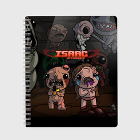 Тетрадь с принтом The Binding of Isaac | Жертвоприношение Исаака (Z) в Белгороде, 100% бумага | 48 листов, плотность листов — 60 г/м2, плотность картонной обложки — 250 г/м2. Листы скреплены сбоку удобной пружинной спиралью. Уголки страниц и обложки скругленные. Цвет линий — светло-серый
 | binding isaac | binding of isaac | the binding of isaac | голос бога | жертвоприношение исаака | исаак | компьютерная игра | маленький исаак