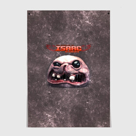 Постер с принтом The Binding of Isaac | ГОЛОВА (Z) в Белгороде, 100% бумага
 | бумага, плотность 150 мг. Матовая, но за счет высокого коэффициента гладкости имеет небольшой блеск и дает на свету блики, но в отличии от глянцевой бумаги не покрыта лаком | Тематика изображения на принте: binding isaac | binding of isaac | the binding of isaac | голос бога | жертвоприношение исаака | исаак | компьютерная игра | маленький исаак