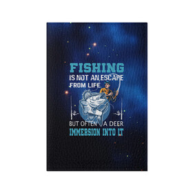 Обложка для паспорта матовая кожа с принтом FISHING PLANET Рыбалка в Белгороде, натуральная матовая кожа | размер 19,3 х 13,7 см; прозрачные пластиковые крепления | fish | карп | лето | отдых | поклев | рыба | рыбалка | рыболов | спиннинг | удилище | удочка