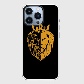 Чехол для iPhone 13 Pro с принтом Король Лев в Белгороде,  |  | golden lion | голова льва | король африки | король леса | лев | лев (корона на голове) | лев царь зверей | царь зверей