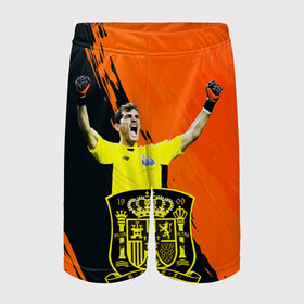 Детские спортивные шорты 3D с принтом Икер Касильяс Iker Casillas в Белгороде,  100% полиэстер
 | пояс оформлен широкой мягкой резинкой, ткань тянется
 | iker casillas | гол | известные личности | икер касильяс | испания | мужчинам | победа | сборная испании | спорт | спортсмены | футбол | футболист | хобби | эмоции