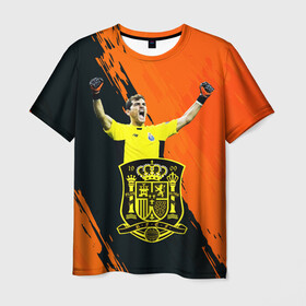 Мужская футболка 3D с принтом Икер Касильяс/Iker Casillas в Белгороде, 100% полиэфир | прямой крой, круглый вырез горловины, длина до линии бедер | Тематика изображения на принте: iker casillas | гол | известные личности | икер касильяс | испания | мужчинам | победа | сборная испании | спорт | спортсмены | футбол | футболист | хобби | эмоции
