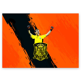 Поздравительная открытка с принтом Икер Касильяс/Iker Casillas в Белгороде, 100% бумага | плотность бумаги 280 г/м2, матовая, на обратной стороне линовка и место для марки
 | iker casillas | гол | известные личности | икер касильяс | испания | мужчинам | победа | сборная испании | спорт | спортсмены | футбол | футболист | хобби | эмоции