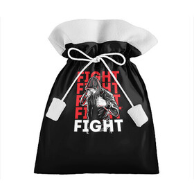Подарочный 3D мешок с принтом FIGHT в Белгороде, 100% полиэстер | Размер: 29*39 см | boxing | fight club | mma | ufc | боевые искусства | боец | бои | бойцовский клуб | бокс | боксёр | борьба | воин | единоборства | кикбоксинг | майк тайсон | мма | муай тай | мухаммед али | рукопашный бой | сила