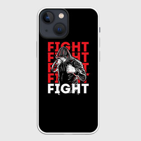 Чехол для iPhone 13 mini с принтом FIGHT в Белгороде,  |  | boxing | fight club | mma | ufc | боевые искусства | боец | бои | бойцовский клуб | бокс | боксёр | борьба | воин | единоборства | кикбоксинг | майк тайсон | мма | муай тай | мухаммед али | рукопашный бой | сила