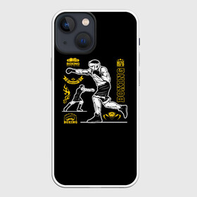 Чехол для iPhone 13 mini с принтом BOXING в Белгороде,  |  | boxing | fight club | mma | ufc | боевые искусства | боец | бои | бойцовский клуб | бокс | боксёр | борьба | воин | единоборства | кикбоксинг | майк тайсон | мма | муай тай | мухаммед али | рукопашный бой | сила