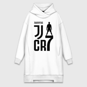 Платье-худи хлопок с принтом Juventus CR7 Cristiano Ronaldo в Белгороде,  |  | 7 | champion | cr7 | cristiano ronaldo | fifa | football | football club | juventus | soccer | uefa | игра | криштиану роналду | лига чемпионов | реал мадрид | сборная португалии | спорт | уефа | фифа | фк | футбол | футболь