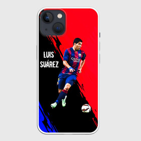 Чехол для iPhone 13 с принтом Луис Суарес в Белгороде,  |  | atletico madrid | barcelona | football | luis suarez | sport | атлетико мадрид | барселона | гол | известные личности | испания | луис альберто суарес | луис суарес | мужчинам | спорт | спортсмены | уругвай | футболи