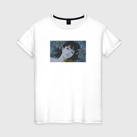 Женская футболка хлопок с принтом Perfect Blue в Белгороде, 100% хлопок | прямой крой, круглый вырез горловины, длина до линии бедер, слегка спущенное плечо | Тематика изображения на принте: anime | sadness | аниме | девушка | эстетика
