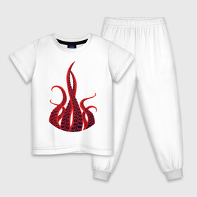 Детская пижама хлопок с принтом Octopus Осьминог в Белгороде, 100% хлопок |  брюки и футболка прямого кроя, без карманов, на брюках мягкая резинка на поясе и по низу штанин
 | Тематика изображения на принте: animal | beast | kraken | ocean | octopus | sea | ship | water | вода | животные | звери | кракен | море | океан | осьминог | рыбы | щупальца