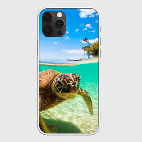Чехол для iPhone 12 Pro Max с принтом Морская черепашка в Белгороде, Силикон |  | Тематика изображения на принте: отдых | пляж | черепашка под водой