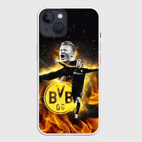 Чехол для iPhone 13 с принтом ЭРЛИНГ ХОЛАНД   ERLING HAALAND в Белгороде,  |  | borussia | erling braut haaland | football | sport | uefa | боруссия | сборная норвегии. | спорт | уефа | футбол | эрлинг холанд