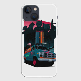 Чехол для iPhone 13 mini с принтом Hotline Florida 1991 3D в Белгороде,  |  | florida | hotline | hotline miami | грузовик | гусь | звери | зебра | медведь | надписи | розовый | тигр