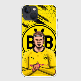 Чехол для iPhone 13 с принтом ЭРЛИНГ ХОЛАНД   ERLING HAALAND в Белгороде,  |  | borussia | erling braut haaland | football | sport | uefa | боруссия | сборная норвегии. | спорт | уефа | футбол | эрлинг холанд