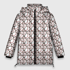 Женская зимняя куртка Oversize с принтом Бейсбольные Мячи в Белгороде, верх — 100% полиэстер; подкладка — 100% полиэстер; утеплитель — 100% полиэстер | длина ниже бедра, силуэт Оверсайз. Есть воротник-стойка, отстегивающийся капюшон и ветрозащитная планка. 

Боковые карманы с листочкой на кнопках и внутренний карман на молнии | a game | ball | baseball | baseball championship | baseball club | baseball league | bat | competition | sport | team | бейсбол | бейсбольная лига | бейсбольный клуб | бита | игра | мяч | соревнования | спорт | чемпионат по бейсболу