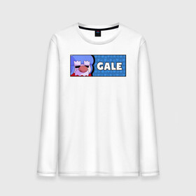 Мужской лонгслив хлопок с принтом GALE (ПЛАШКА) в Белгороде, 100% хлопок |  | android | brawl | brawl stars | clash | gale | game | stars | андроид | игра | мобильные игры