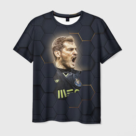 Мужская футболка 3D с принтом  Iker Casillas в Белгороде, 100% полиэфир | прямой крой, круглый вырез горловины, длина до линии бедер | casillas | football | iker | iker casillas | porto | real | real madrid | vdkarsvet | икер | икер касильяс | касильяс | потру | реал | реал мадрид | футбол