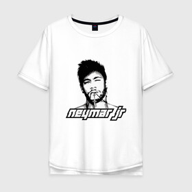 Мужская футболка хлопок Oversize с принтом Neymar Jr. в Белгороде, 100% хлопок | свободный крой, круглый ворот, “спинка” длиннее передней части | brasil | brazil | football | france | neymar | psg | sport | бразилия | гол | кубок | мяч | неймар | псж | спорт | франция | футбол | футболист | чемпион