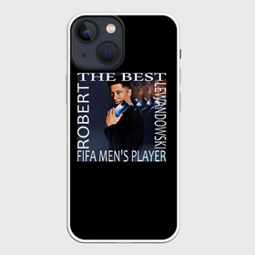 Чехол для iPhone 13 mini с принтом Роберт Левандовски в Белгороде,  |  | Тематика изображения на принте: ball | championship | football | league | man | sport | лига | мужчина | мяч | спорт | футбол | чемпионат