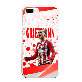 Чехол для iPhone 7Plus/8 Plus матовый с принтом Антуан Гризманн | Antoine Griezmann (+спина) (Z) в Белгороде, Силикон | Область печати: задняя сторона чехла, без боковых панелей | antoine griezmann | антуан гризманн | атлетико | барса | барселона | гризман | реал сосьедад | сборная франции