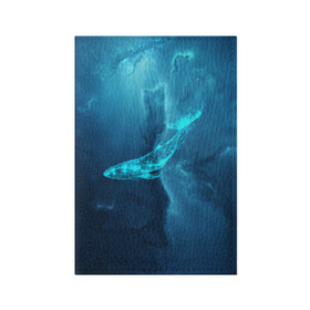 Обложка для паспорта матовая кожа с принтом ЗВЕЗДНЫЙ КИТ | STAR WHALE (Z) в Белгороде, натуральная матовая кожа | размер 19,3 х 13,7 см; прозрачные пластиковые крепления | mastodon | rorqual | whale | звездный кит | кит | китовый | космо кит | космосический | левиафан | мастадонт | мастак | столп