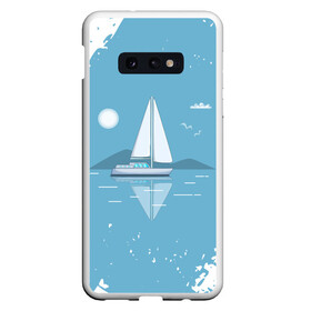 Чехол для Samsung S10E с принтом ОДИНОКИЙ ПАРУСНИК | SAILBOAT (Z) в Белгороде, Силикон | Область печати: задняя сторона чехла, без боковых панелей | boat | sailboat | ship | ships | бумага | кораблик | кораблики | корабль | красный парус | лодка | лодочка на белом | мореход | одинокая лодка | оригами | парус | парусник | судно | яхта