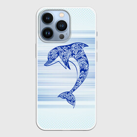 Чехол для iPhone 13 Pro с принтом Дельфин в Белгороде,  |  | Тематика изображения на принте: cute | dolphin | два дельфина | дельфин | дельфин в море | дельфинами | милый | мир | подводный