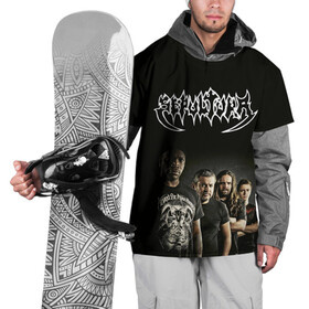 Накидка на куртку 3D с принтом Sepultura в Белгороде, 100% полиэстер |  | black | brazil | death | metall | rock | sepultura