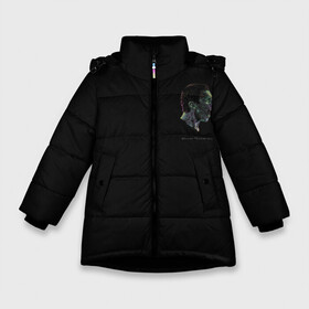 Зимняя куртка для девочек 3D с принтом Генрих Мхитарян в Белгороде, ткань верха — 100% полиэстер; подклад — 100% полиэстер, утеплитель — 100% полиэстер. | длина ниже бедра, удлиненная спинка, воротник стойка и отстегивающийся капюшон. Есть боковые карманы с листочкой на кнопках, утяжки по низу изделия и внутренний карман на молнии. 

Предусмотрены светоотражающий принт на спинке, радужный светоотражающий элемент на пуллере молнии и на резинке для утяжки. | henrikh mkhitaryan | roma | генрих мхитарян | рома | фк | футбол | футбольный клуб