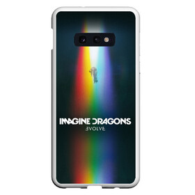 Чехол для Samsung S10E с принтом Imagine Dragons Evolve в Белгороде, Силикон | Область печати: задняя сторона чехла, без боковых панелей | believer | dan reynolds | dragons | evolve | imagine | indie | pop | rock | имежин дрэгонс | инди | поп | рок